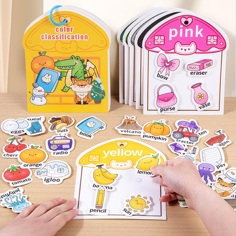 Color Classification Velcro Matching Book 2+
