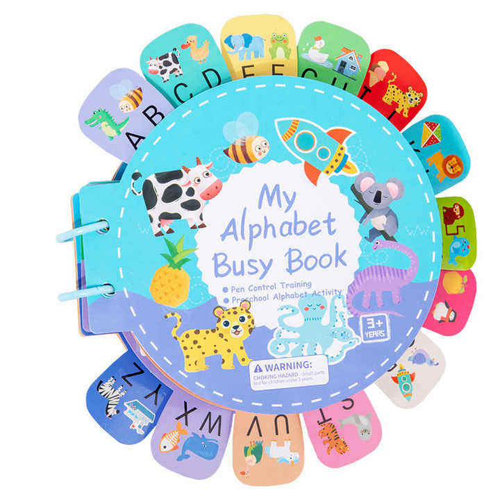 My Alphabet Reusable Busy Book Free Marker 2+
