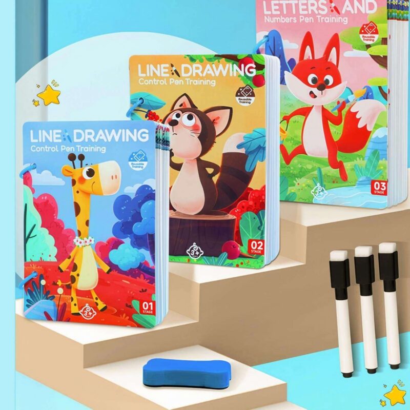 Reusable Pen Control Training & Tracing 2+