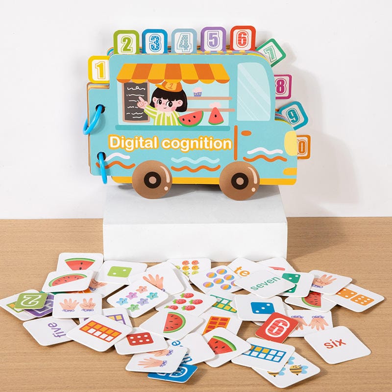Number Classification & Counting Bus Busy Book Montessori β Interactive Toddler Early Learning Toy (Ages 3+) - Image 3