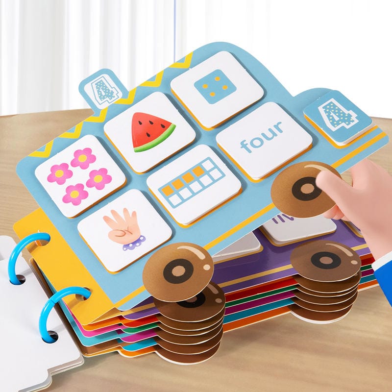 Number Classification & Counting Bus Busy Book Montessori β Interactive Toddler Early Learning Toy (Ages 3+) - Image 4
