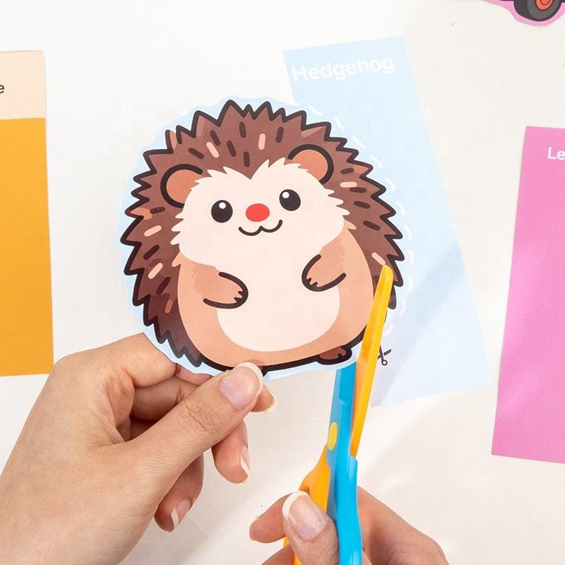 Fun Paper Cutting Activity Set for Toddlers – 30 Pcs Leveled Scissor Skills Craft Kit with Safety Scissors (Ages 3+) - Image 5